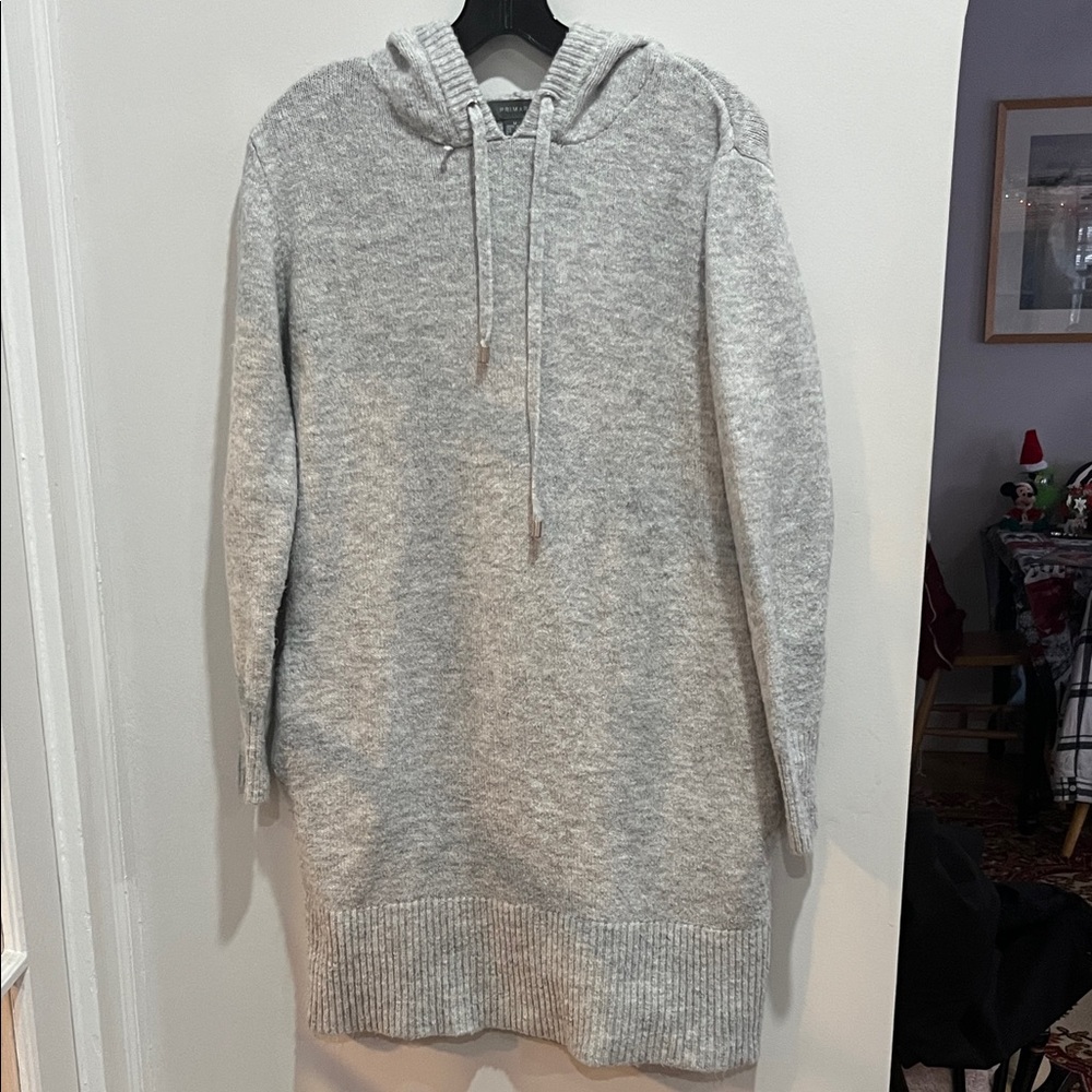Primark Light Gray Hooded Women's Sweater